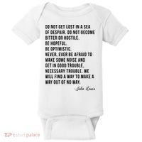 John Lewis Tee Get In Good Necessary Trouble Social Justice Baby Bodysuit thumb 0