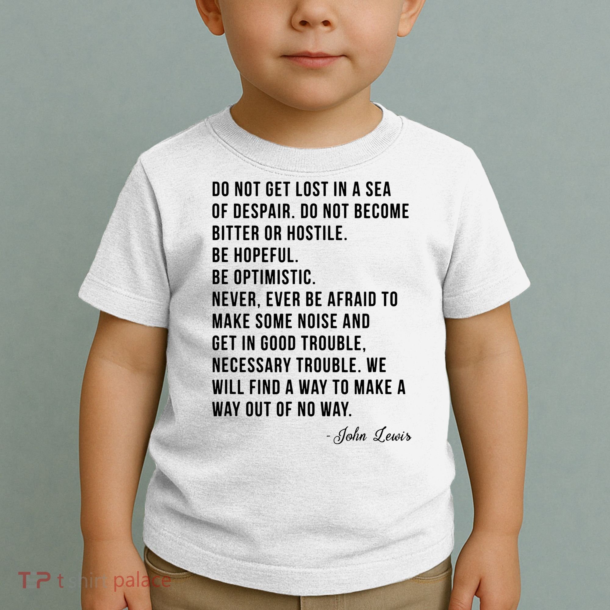 John Lewis Tee Get In Good Necessary Trouble Social Justice Toddler T-Shirt
