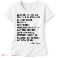 John Lewis Tee Get In Good Necessary Trouble Social Justice Women's T-Shirt thumb 0