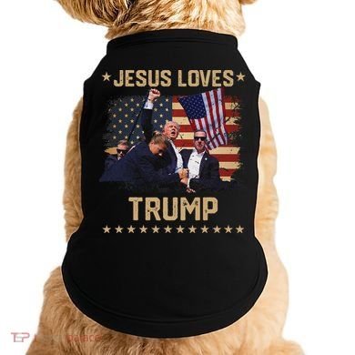Jesus Loves Trump 2024 Strong Support Doggie Tank
