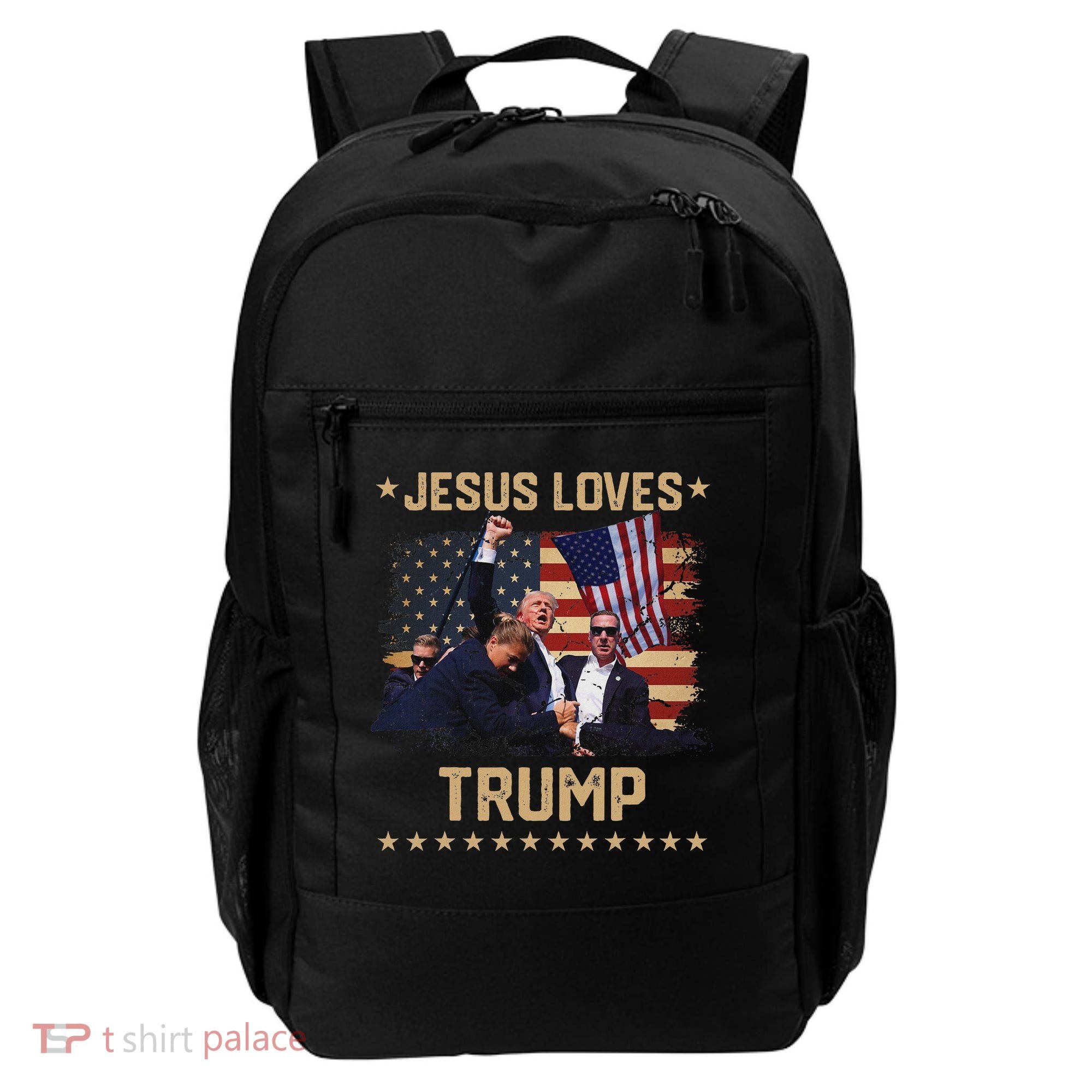 Jesus Loves Trump 2024 Strong Support Backpack