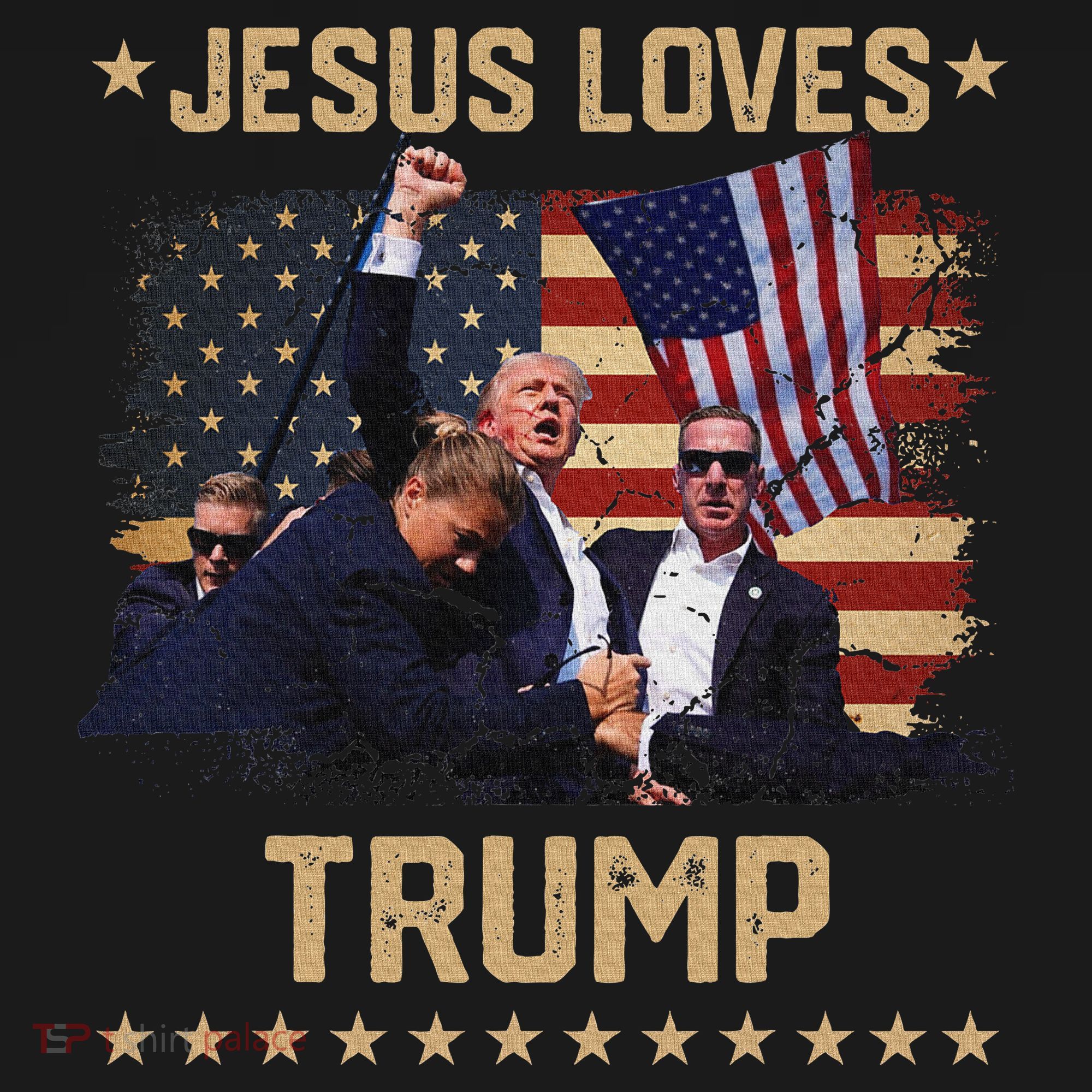 Jesus Loves Trump 2024 Strong Support Mousepad
