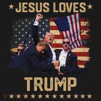 Jesus Loves Trump 2024 Strong Support Women's Tank Top thumb 5