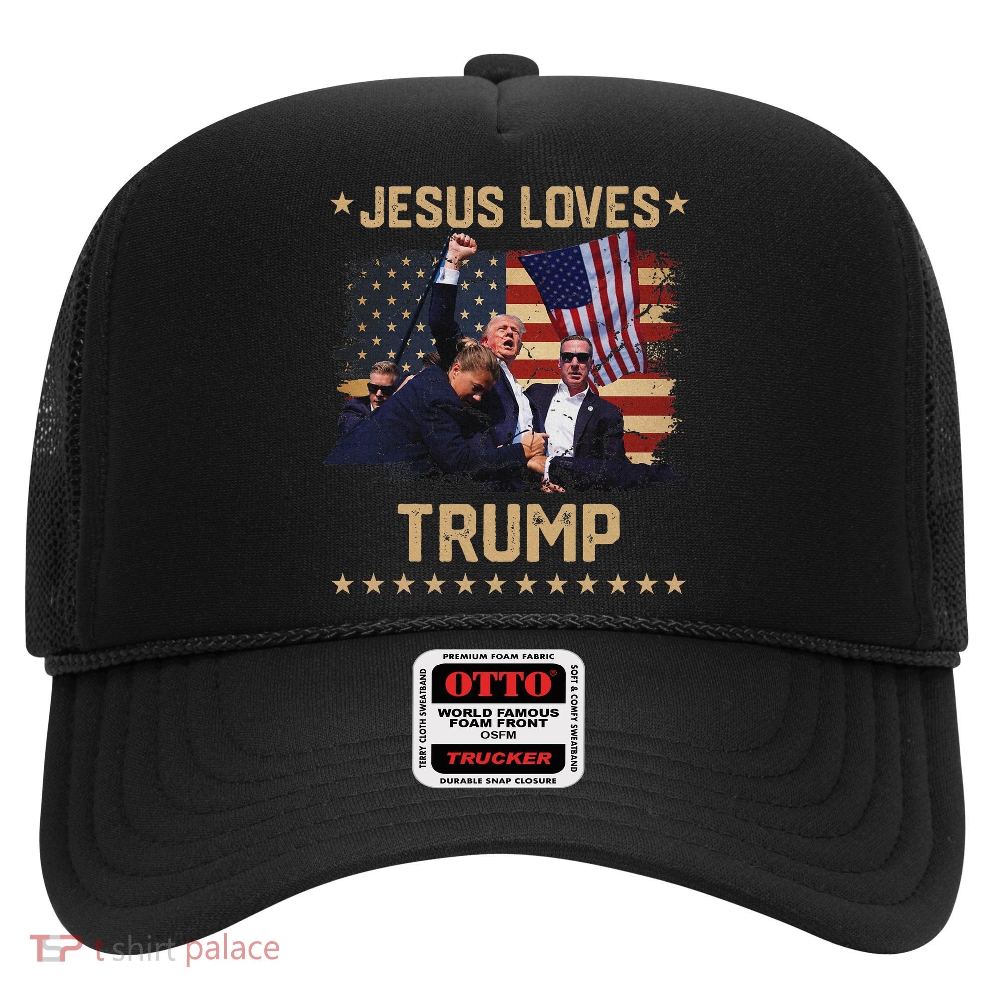 Jesus Loves Trump 2024 Strong Support Hat