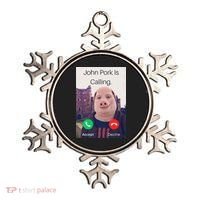 John Pork Is Calling Fuuny Answer Call Phone  Ornament thumb 0