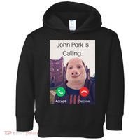 John Pork Is Calling Fuuny Answer Call Phone  Toddler Hoodie thumb 0