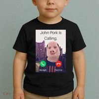 John Pork Is Calling Fuuny Answer Call Phone  Toddler T-Shirt thumb 2