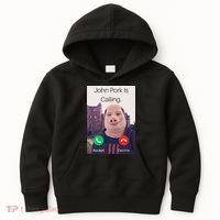 John Pork Is Calling Fuuny Answer Call Phone  Kids Hoodie thumb 0