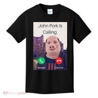 John Pork Is Calling Fuuny Answer Call Phone  Kids T-Shirt thumb 0