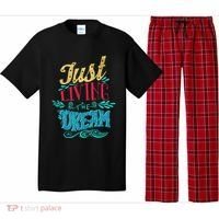 Just Living The Dream Modern Calligraphy Style Pajama Set thumb 0
