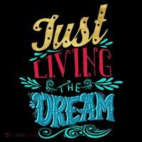 Just Living The Dream Modern Calligraphy Style Women's Hoodie thumb 2