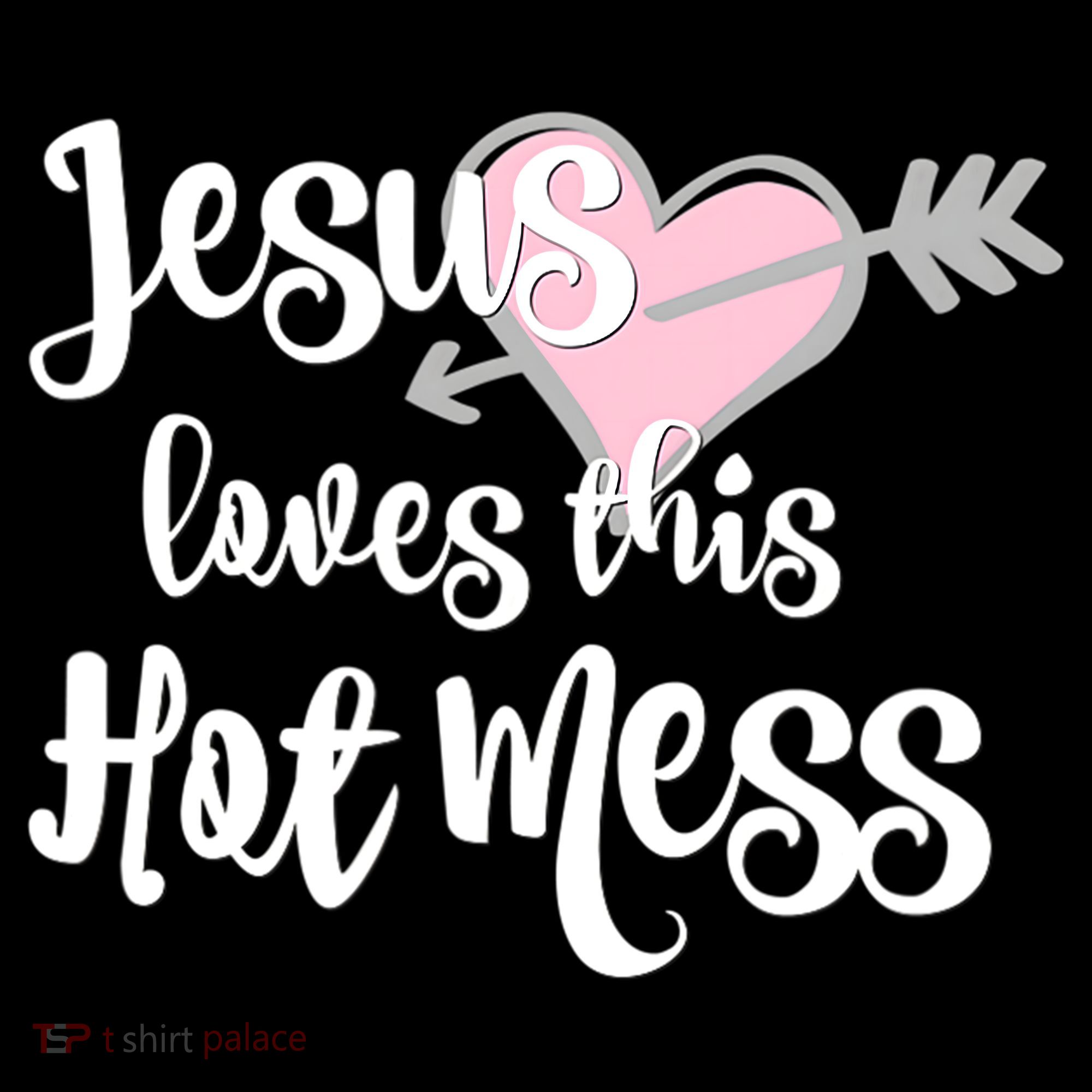 Jesus Loves This Hot Mess Funny Women's Hoodie