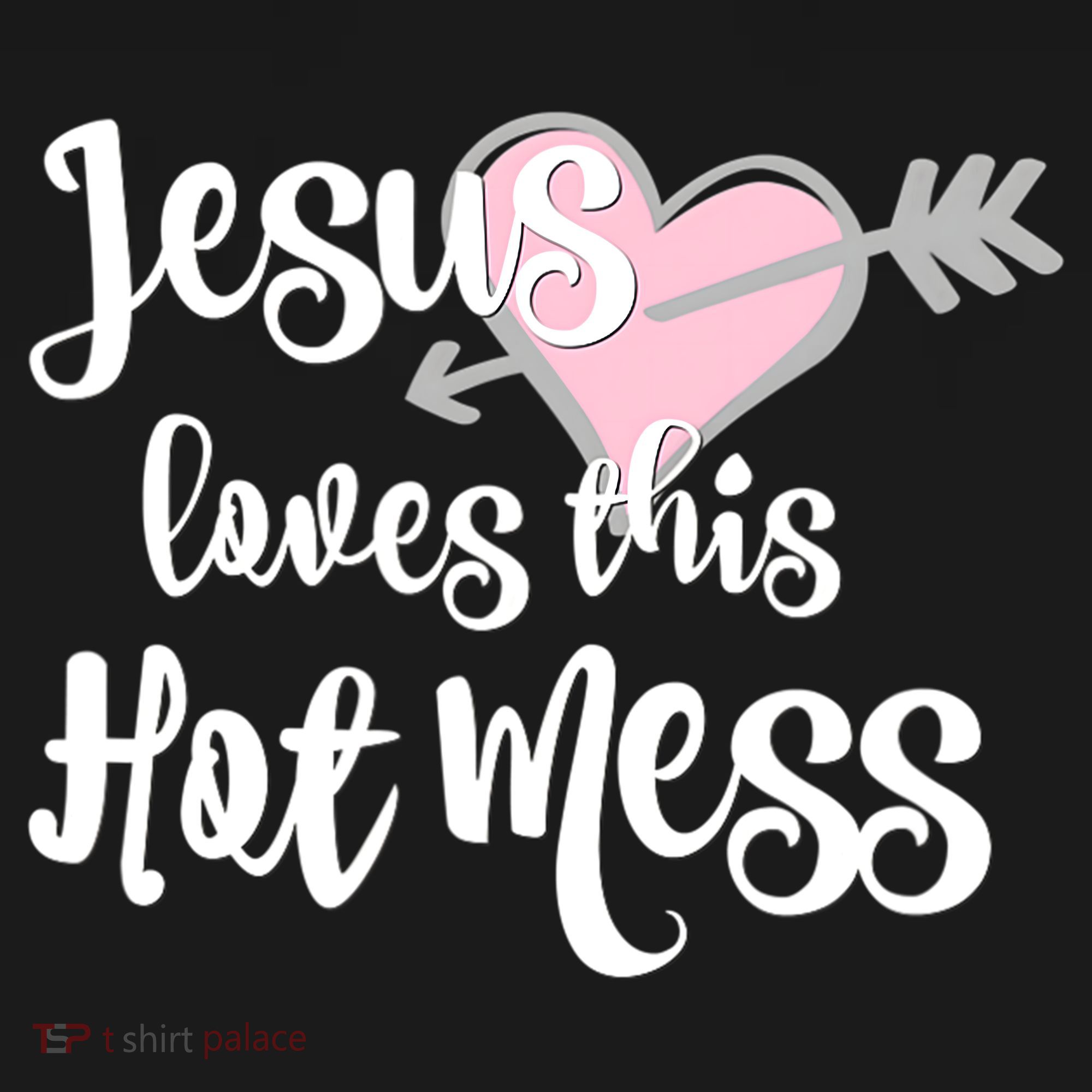 Jesus Loves This Hot Mess Funny Kids Sweatshirt