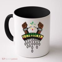 Juneteenth Locked Up Hands Freedom Coffee Mug thumb 0