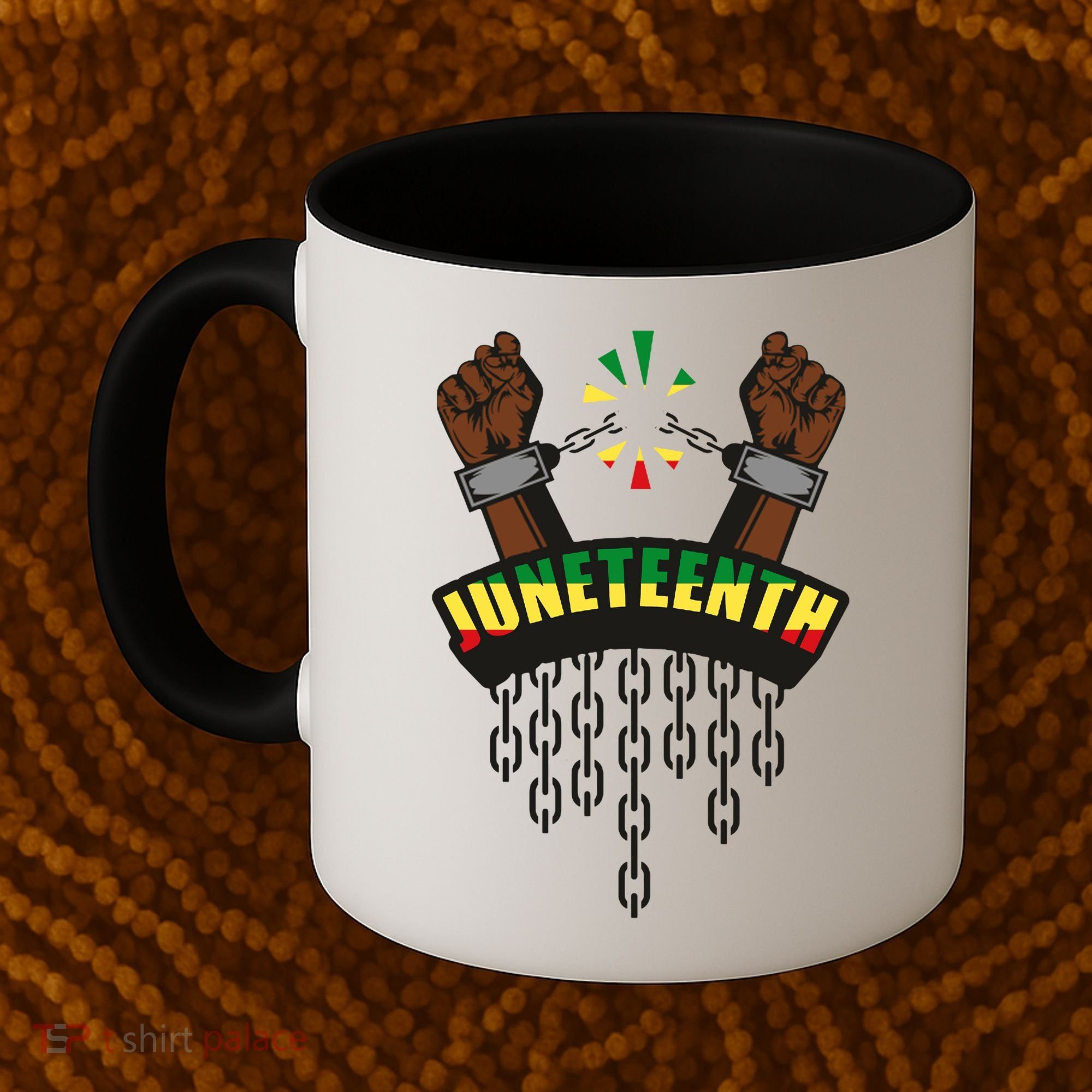 Juneteenth Locked Up Hands Freedom Coffee Mug