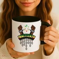 Juneteenth Locked Up Hands Freedom Coffee Mug thumb 3