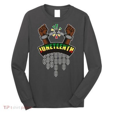 Juneteenth Locked Up Hands Freedom Long Sleeve Shirt