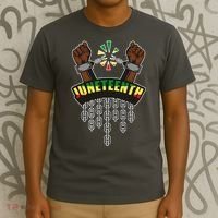 Juneteenth Locked Up Hands Freedom T-Shirt thumb 3