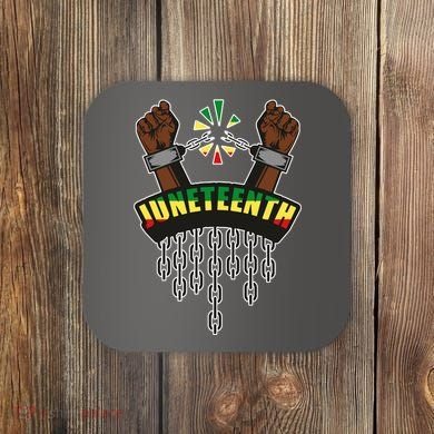 Juneteenth Locked Up Hands Freedom Coaster