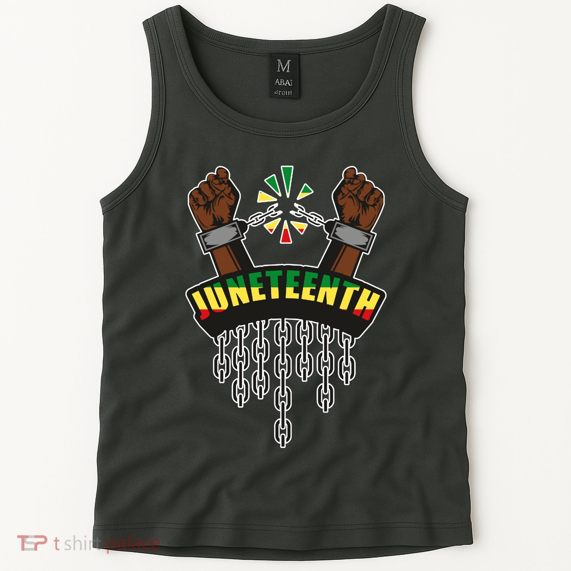 Juneteenth Locked Up Hands Freedom Tank Top