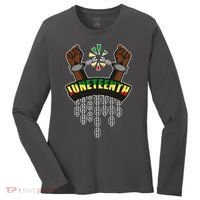 Juneteenth Locked Up Hands Freedom Women's Long Sleeve Shirt thumb 0
