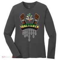 Juneteenth Locked Up Hands Freedom Women's Long Sleeve Shirt thumb 0