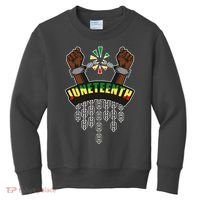 Juneteenth Locked Up Hands Freedom Kids Sweatshirt thumb 0