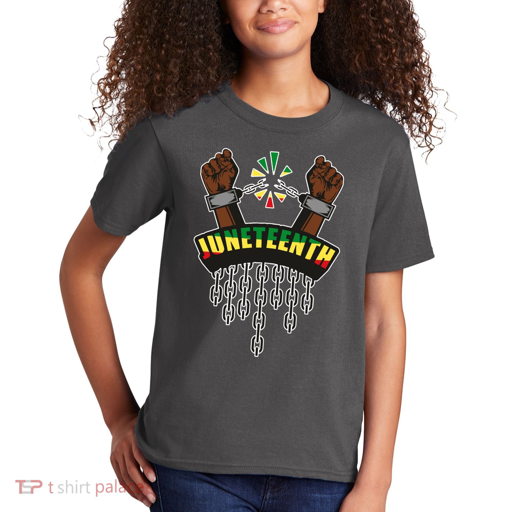 Juneteenth Locked Up Hands Freedom Kids T-Shirt