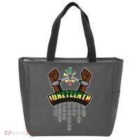 Juneteenth Locked Up Hands Freedom Tote Bag thumb 0