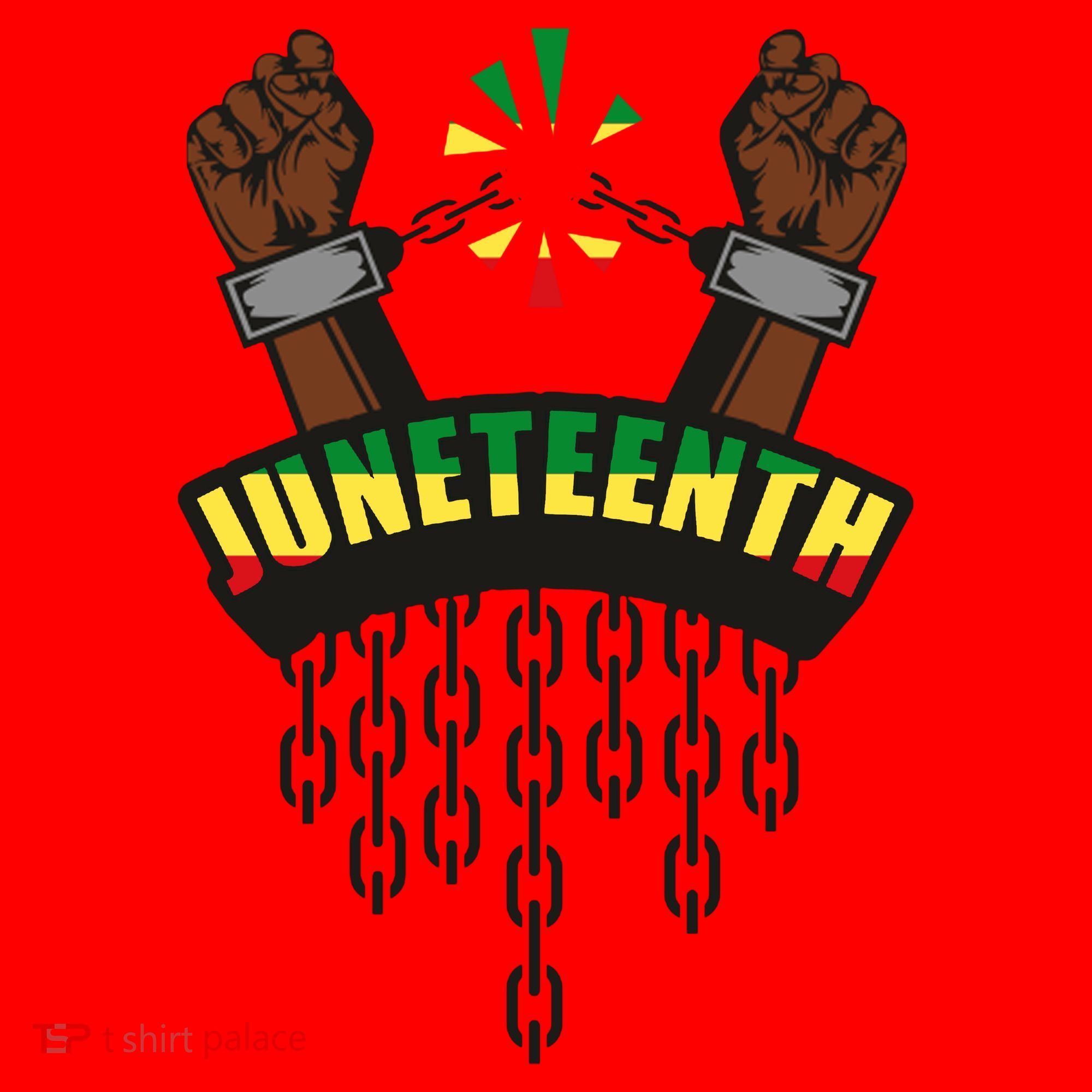 Juneteenth Locked Up Hands Freedom Santa Hat