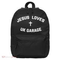 Jesus Loves UK Garage 16 in Basic Backpack thumb 0
