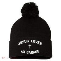Jesus Loves UK Garage Pom Pom 12in Knit Beanie thumb 0