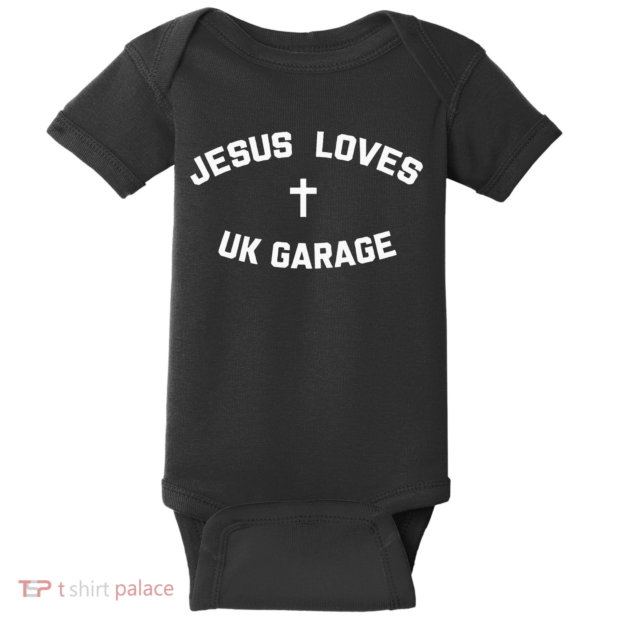 Jesus Loves UK Garage Baby Bodysuit