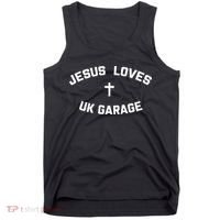 Jesus Loves UK Garage Tank Top thumb 0