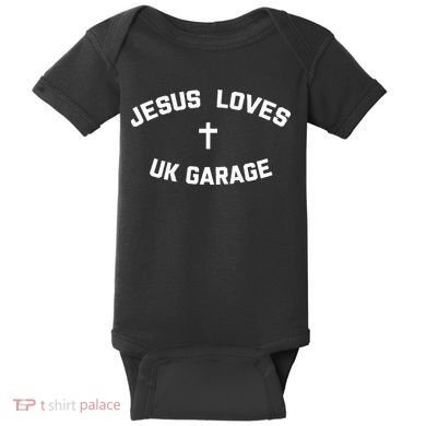 Jesus Loves UK Garage Baby Bodysuit