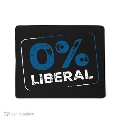 Wearing 0% Liberal Mousepad