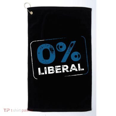 Wearing 0% Liberal Golf Towel
