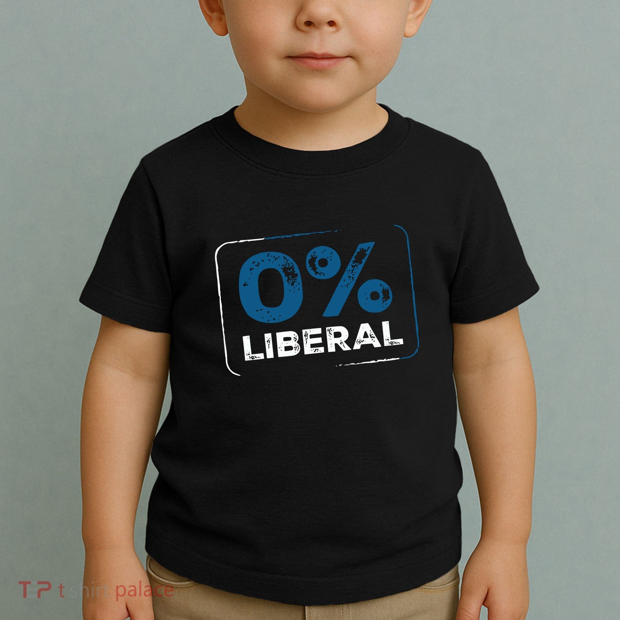 Wearing 0% Liberal Toddler T-Shirt