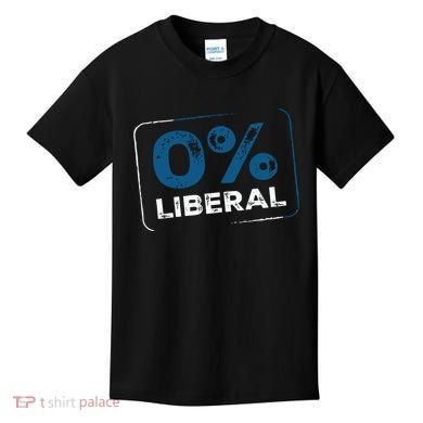 Wearing 0% Liberal Kids T-Shirt