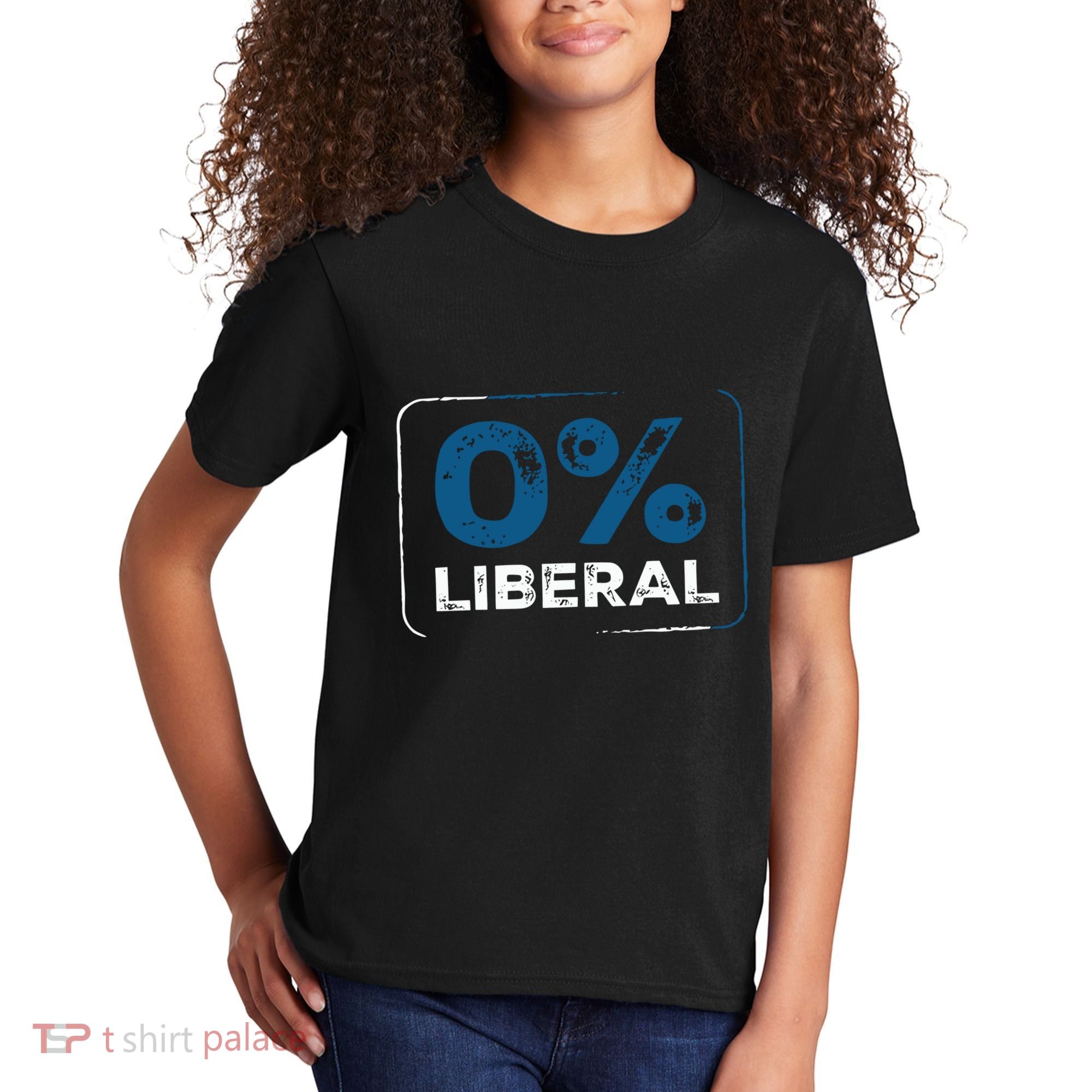 Wearing 0% Liberal Kids T-Shirt