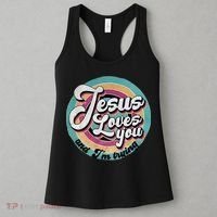 Jesus Loves You And Im Trying Women's Tank Top thumb 3
