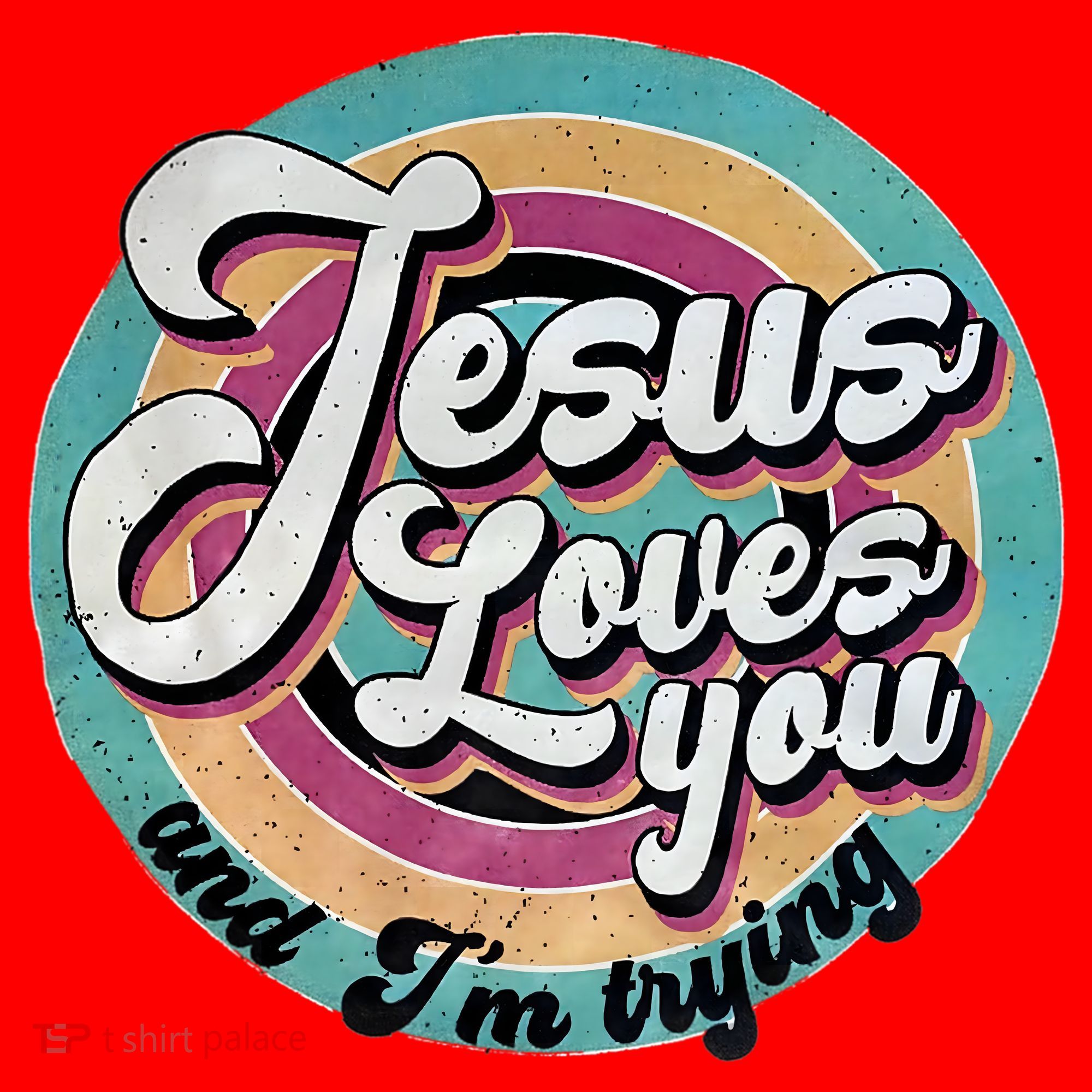 Jesus Loves You And Im Trying Santa Hat