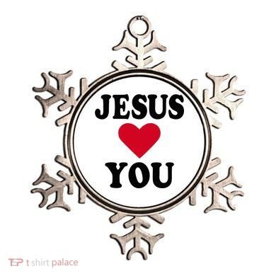 Jesus Loves You Ornament