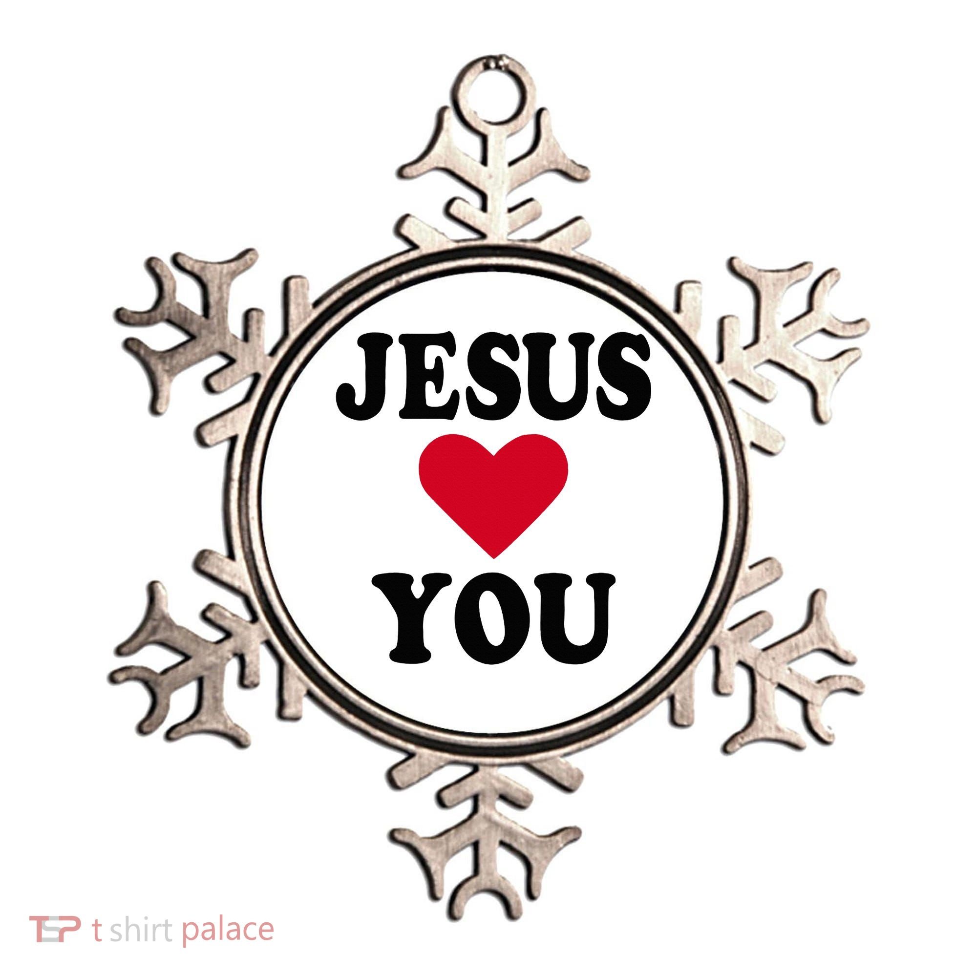 Jesus Loves You Ornament