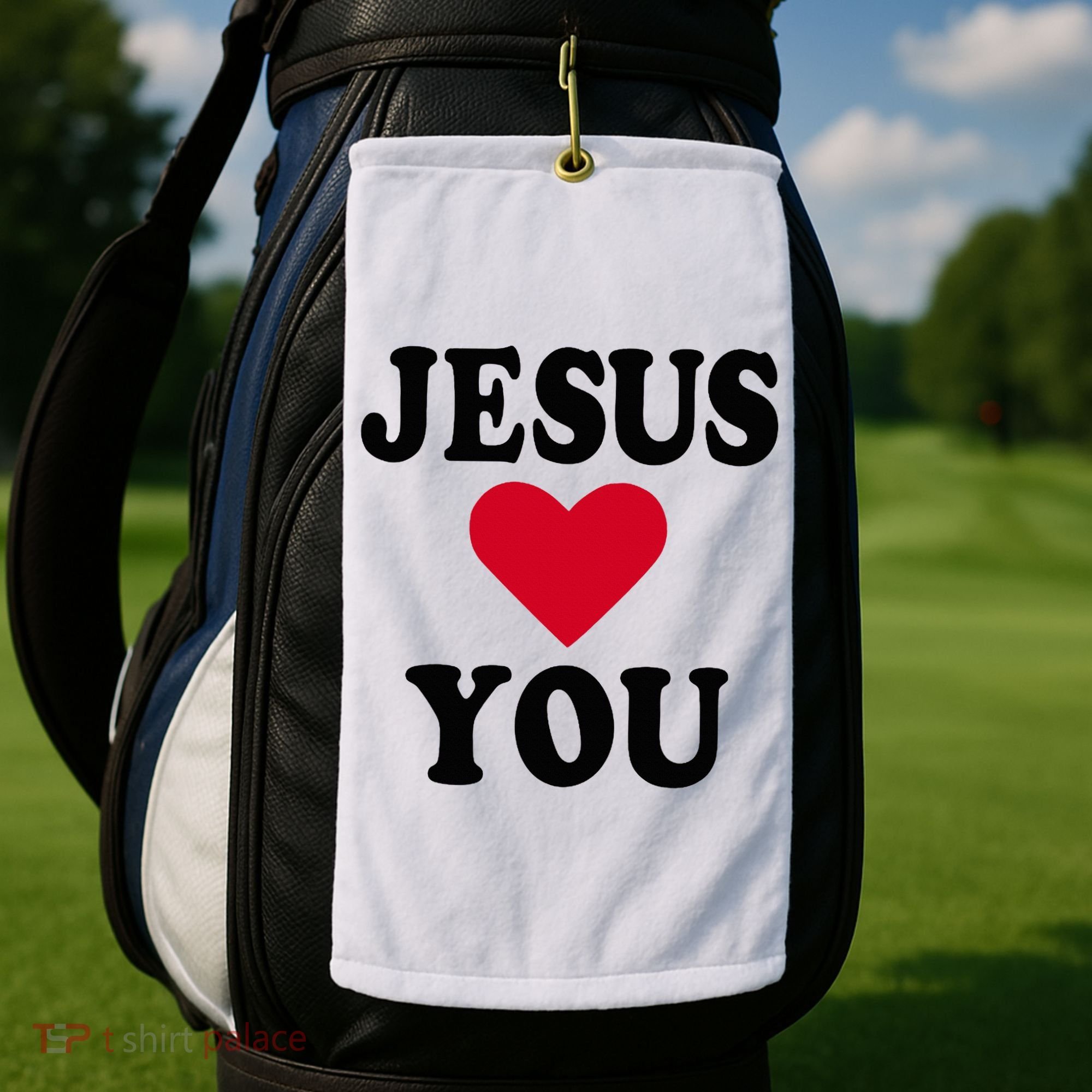 Jesus Loves You Golf Towel