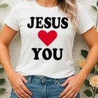 Jesus Loves You Women's T-Shirt thumb 2