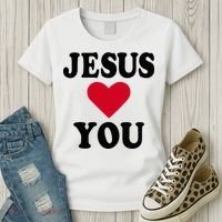 Jesus Loves You Women's T-Shirt thumb 3