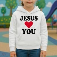 Jesus Loves You Kids Hoodie thumb 3