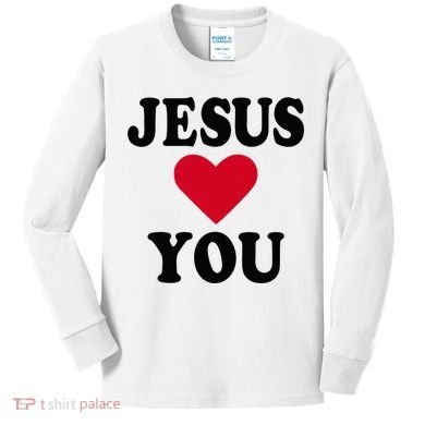 Jesus Loves You Kids Long Sleeve Shirt