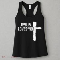 Jesus Loves You Christian Funny Saying Religious Jesus Women's Tank Top thumb 3